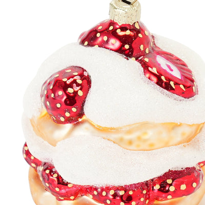 Glass Ornament Strawberry Cake