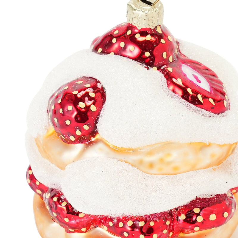 Glass Ornament Strawberry Cake