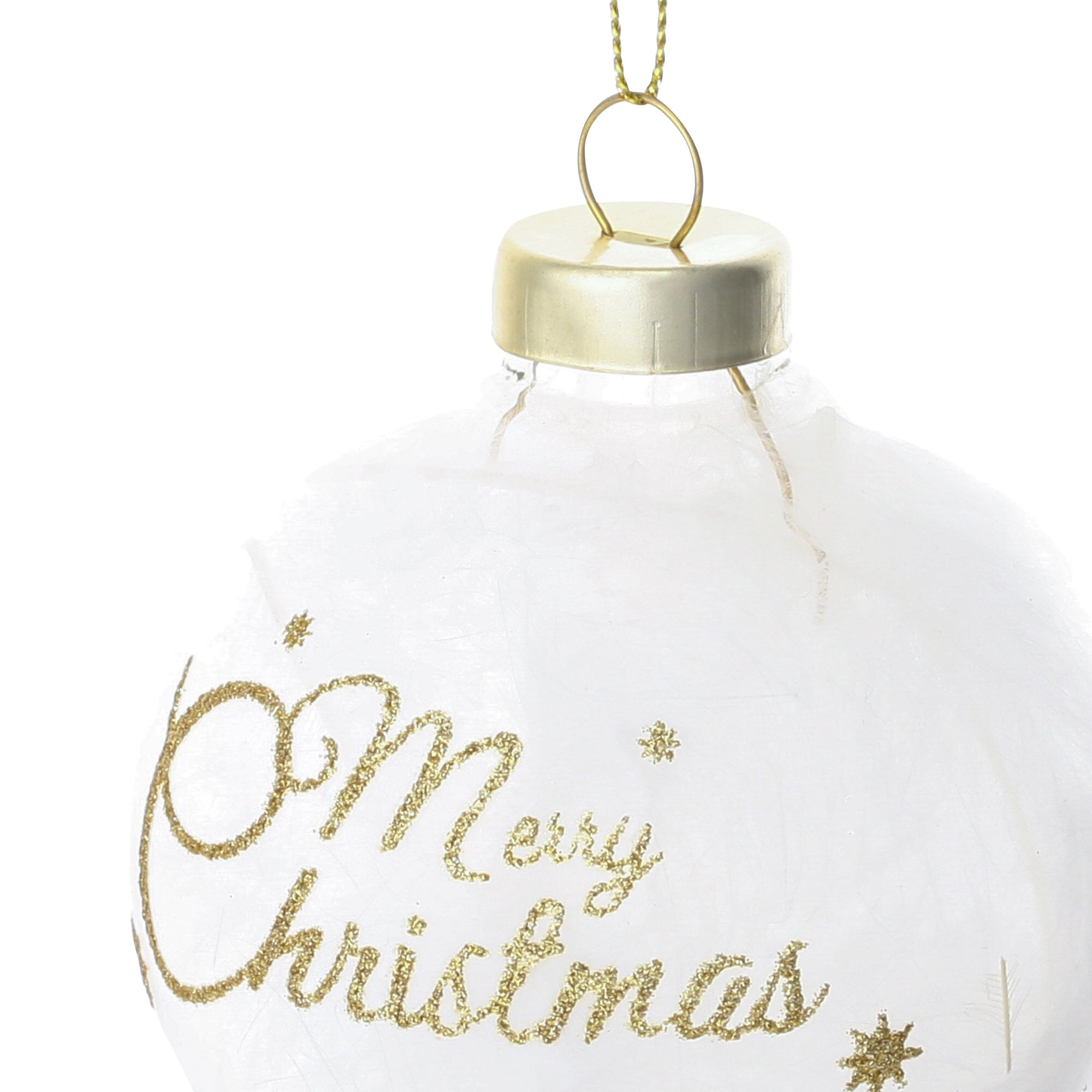 Glass Ornament Feather Logo