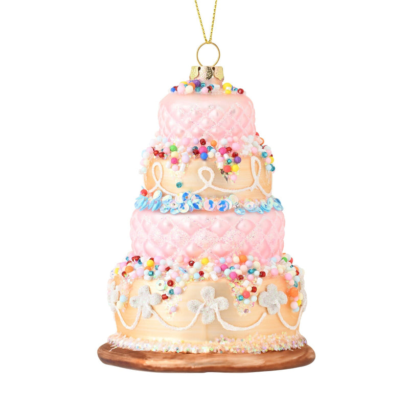 Glass Ornament Cake Stand