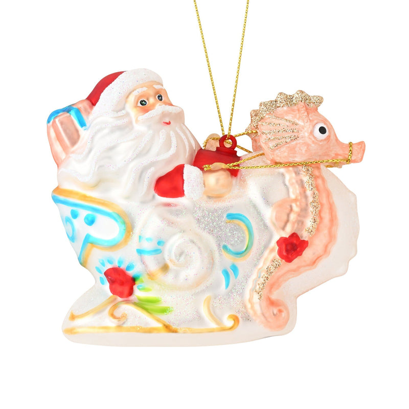 Glass Ornament Santa Southern