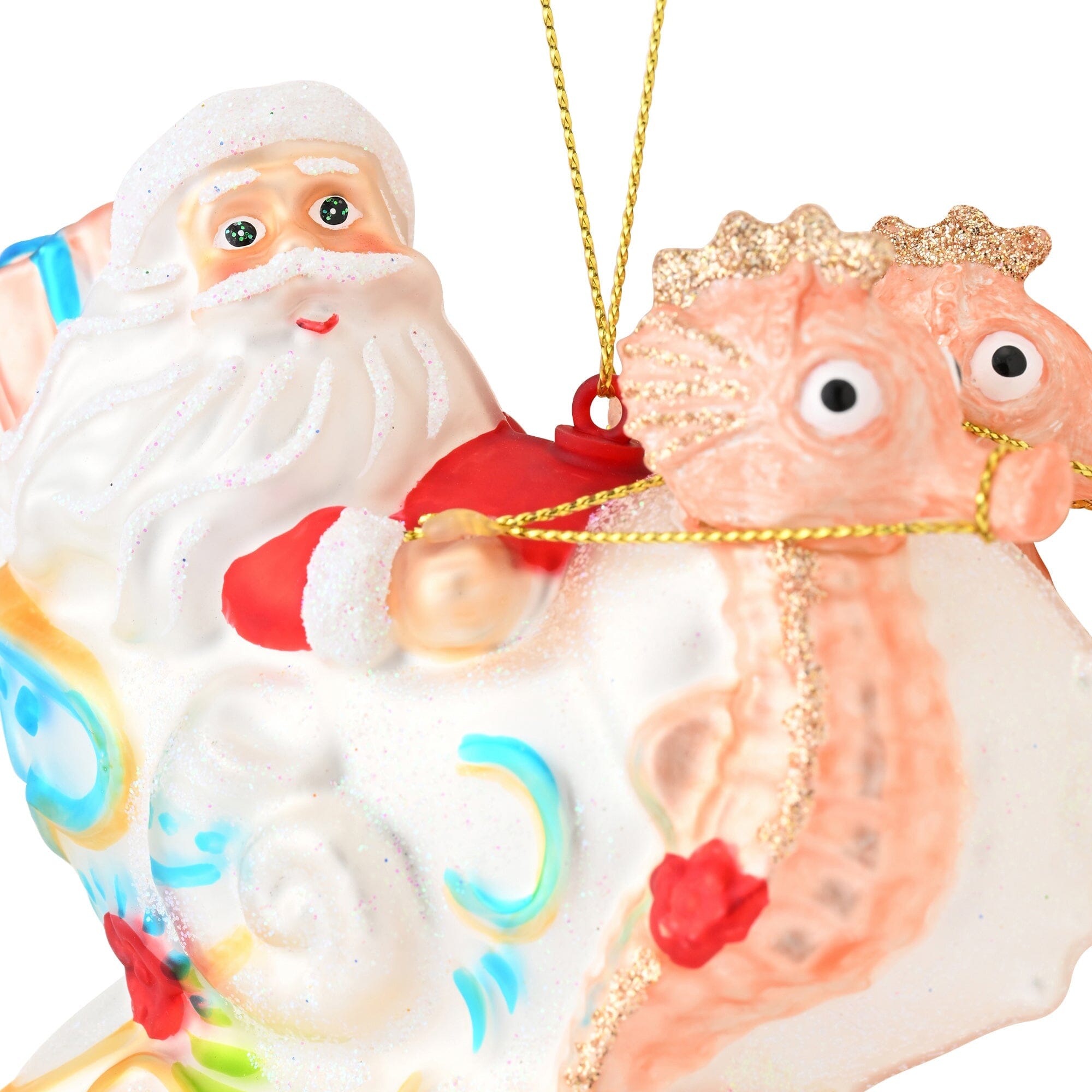 Glass Ornament Santa Southern