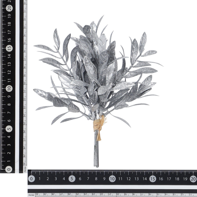 Art Plant Tea Leaf Bouquet Silver