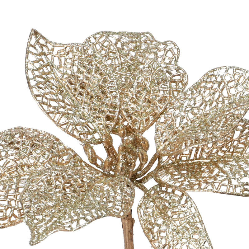 Art Plant Poinsettia Gold