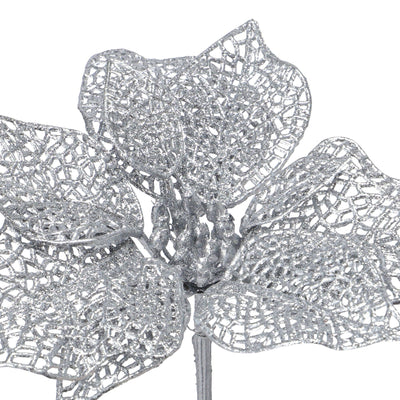 Art Plant Poinsettia Silver