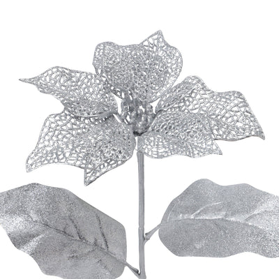 Art Plant Poinsettia Silver