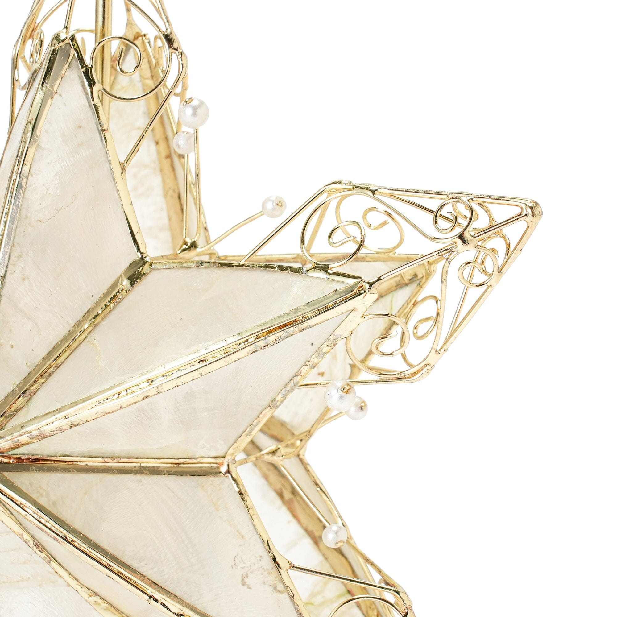 Treetop Capiz Star Pearl Medium Gold