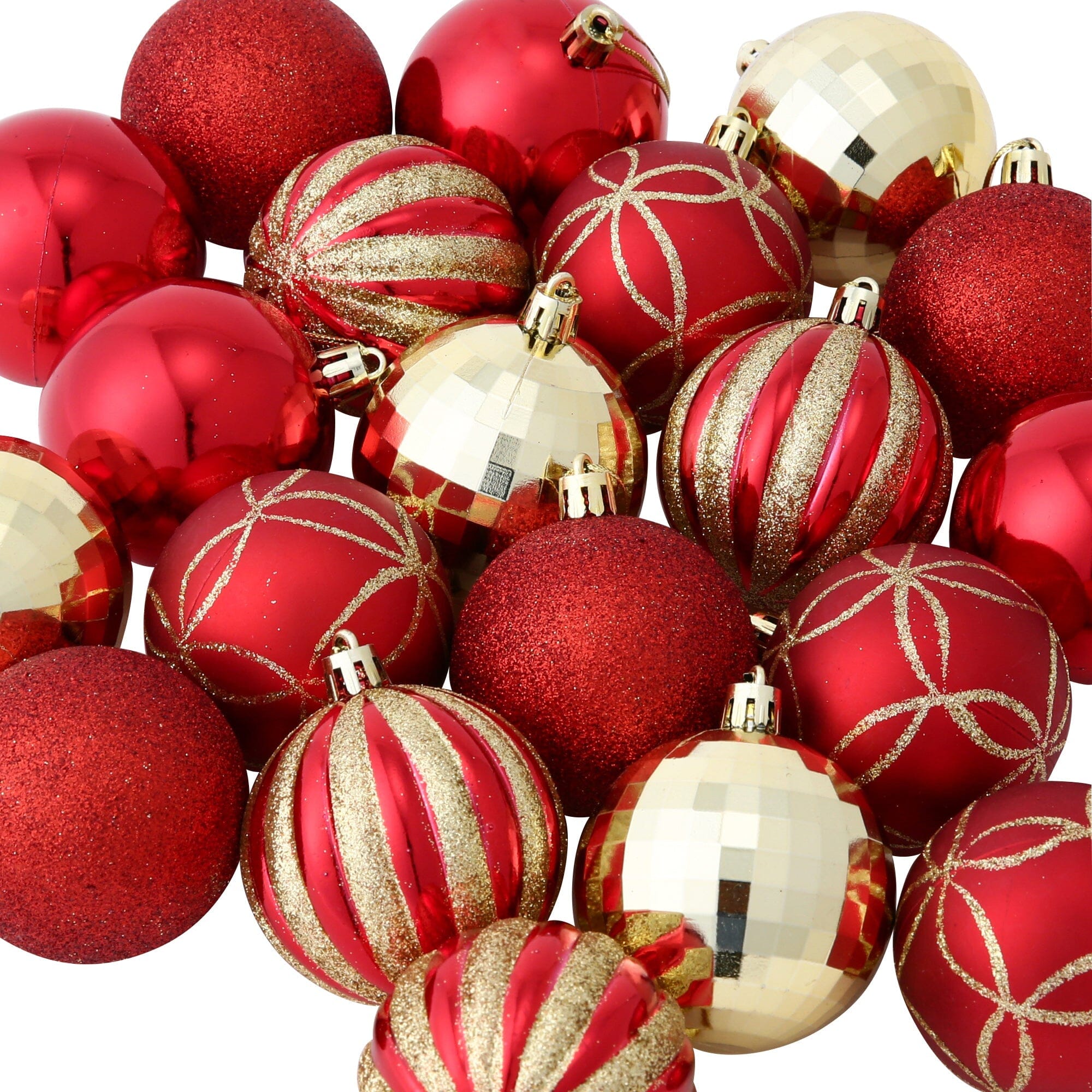 Set Ornaments 6cm 20 pcs Red