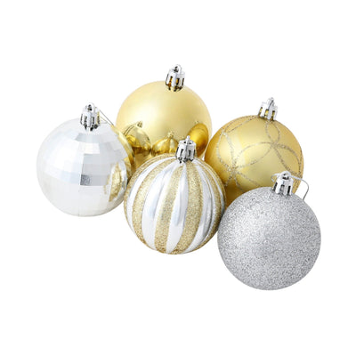 Set Ornaments 6cm 20 pcs Gold