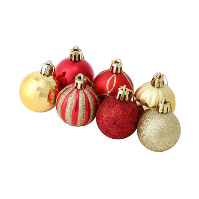 Set Ornaments 4cm 14 pcs Red