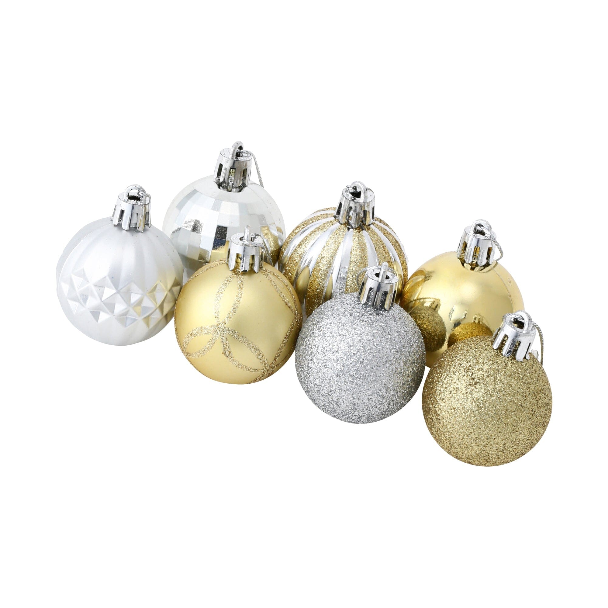 Set Ornaments 4cm 14 pcs Gold