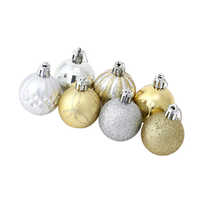 Set Ornaments 4cm 14 pcs Gold