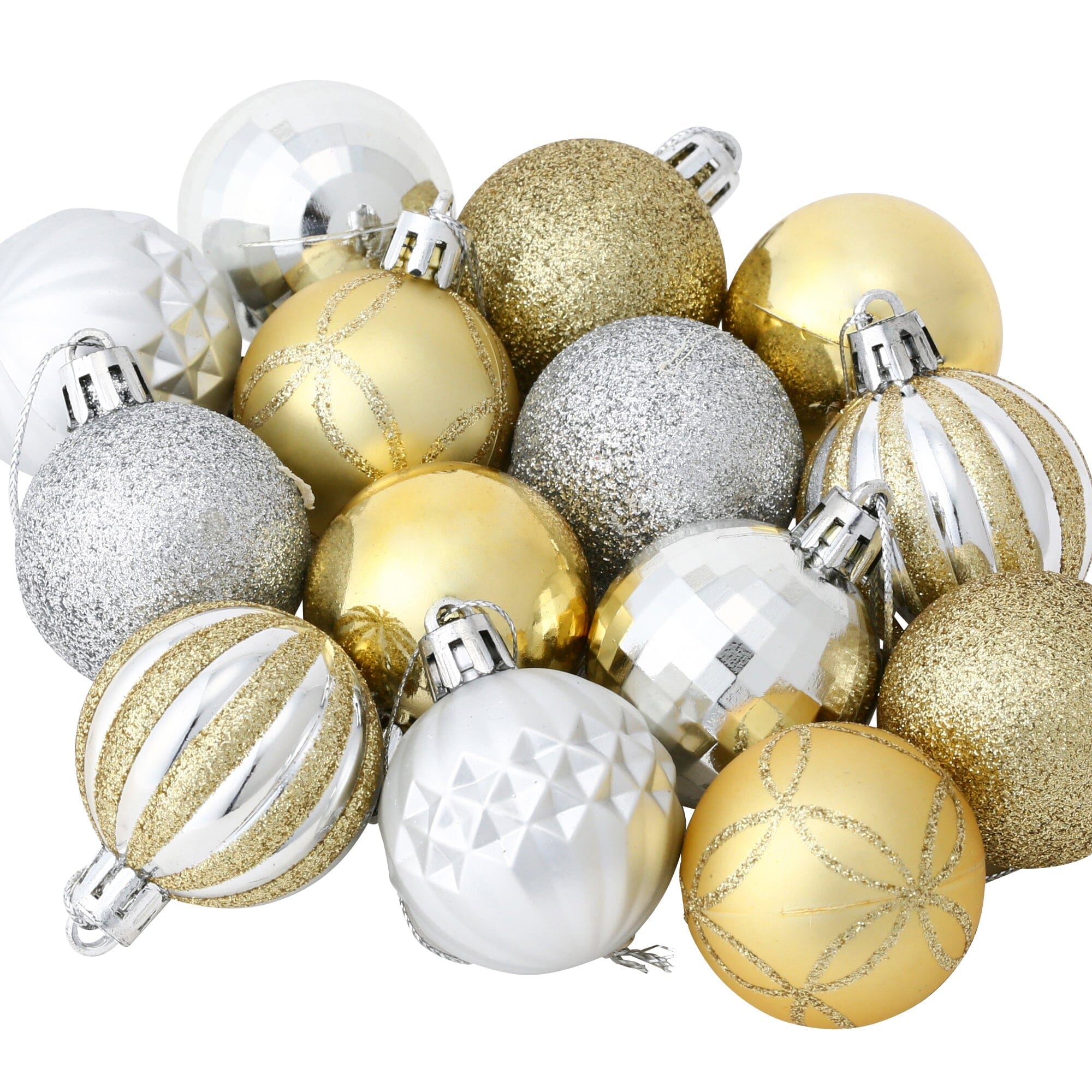 Set Ornaments 4cm 14 pcs Gold