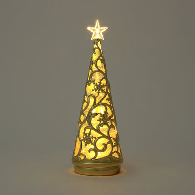 Water Tree Snow Rainbow & Warm Gold