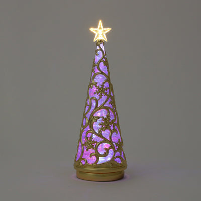 Water Tree Snow Rainbow & Warm Gold