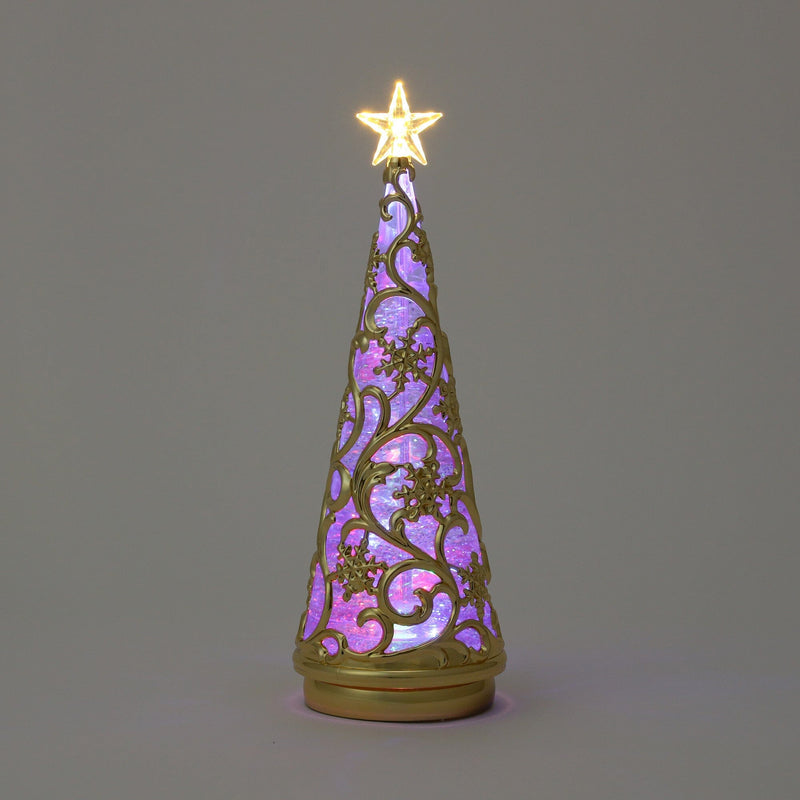 Water Tree Snow Rainbow & Warm Gold