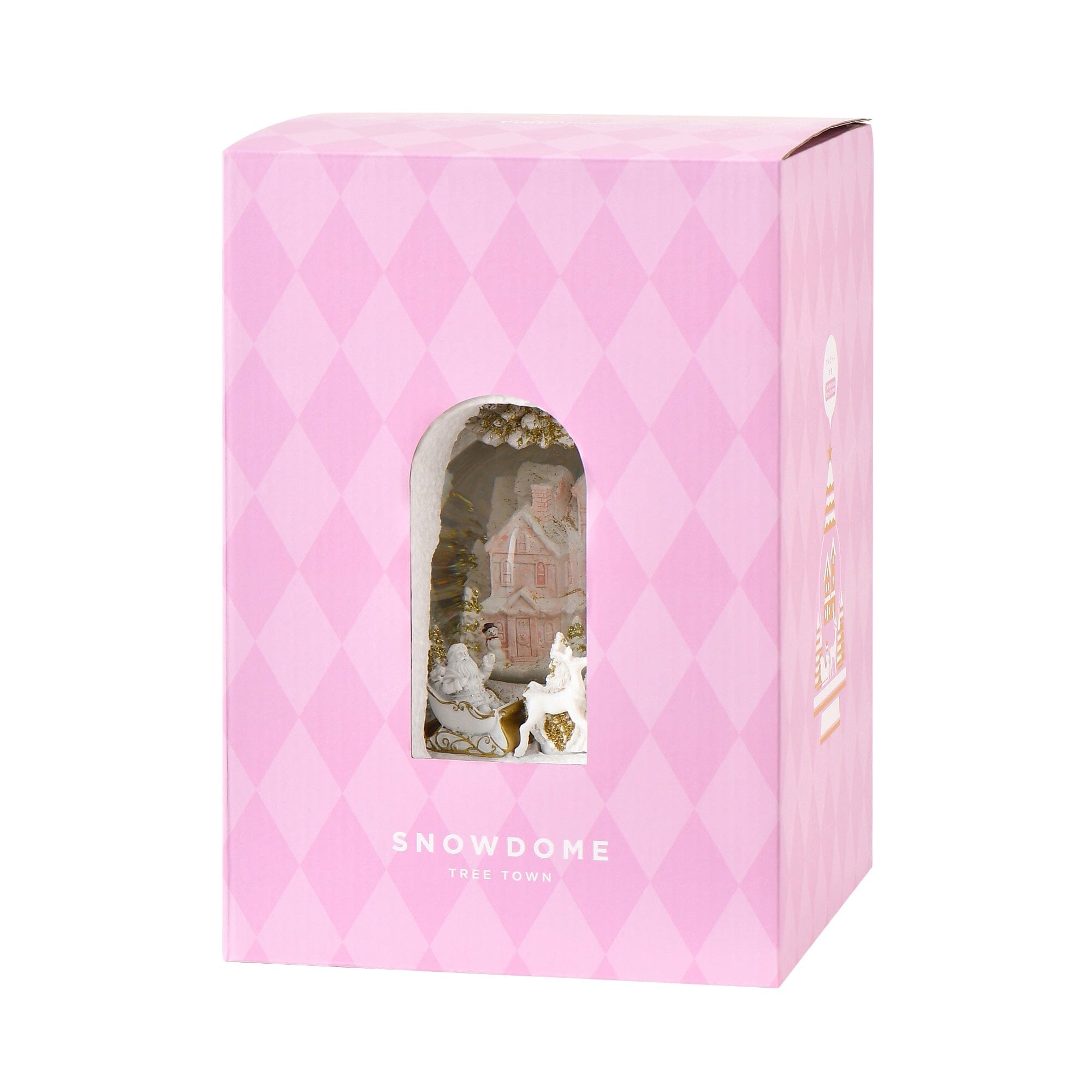 Snow Globe Tree Town Extra large Pink