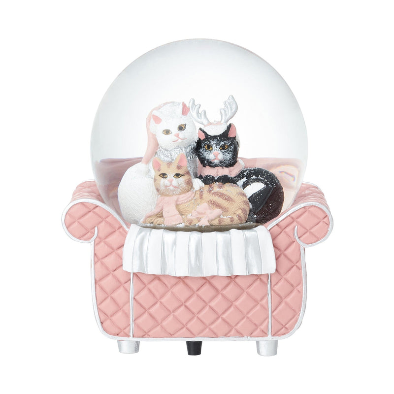 Snow Globe Cat Sofa Large Pink