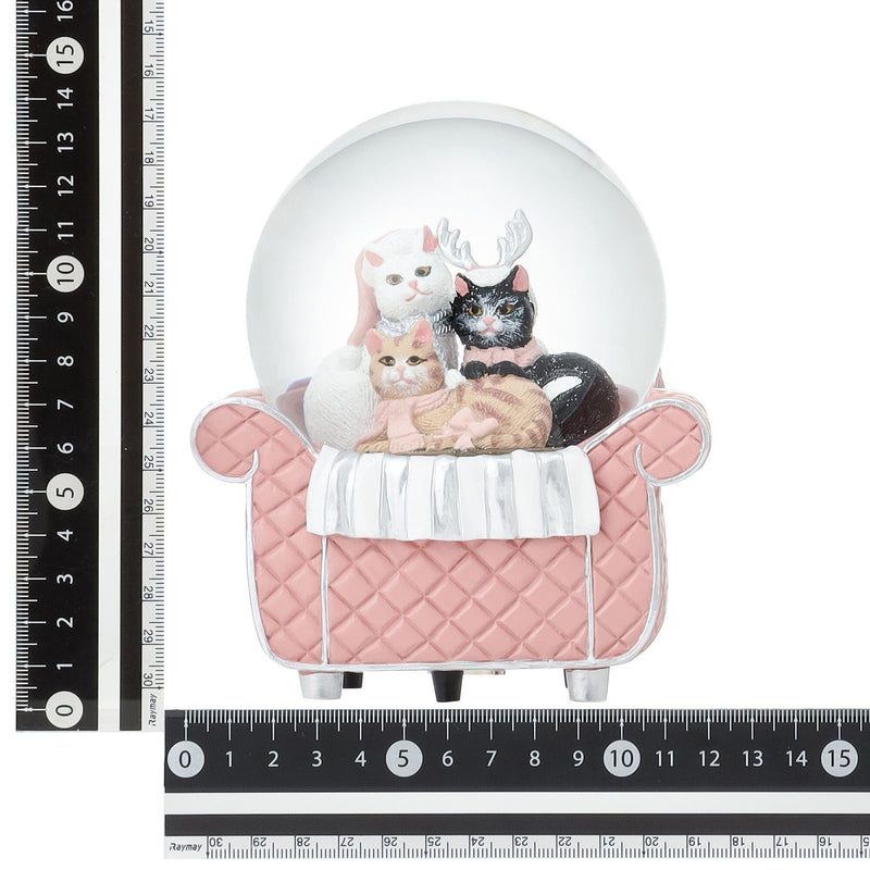 Snow Globe Cat Sofa Large Pink