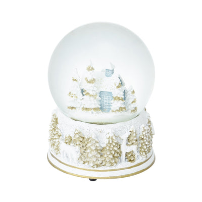 Snow Globe House Large Light Blue