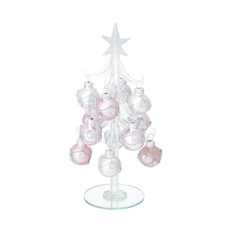 Glass Tree Ball Medium Light Pink