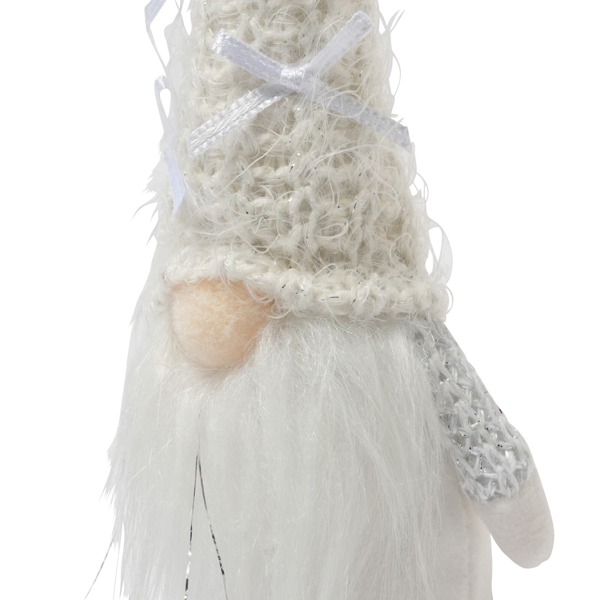 Nordic Santa Ribbon Small White