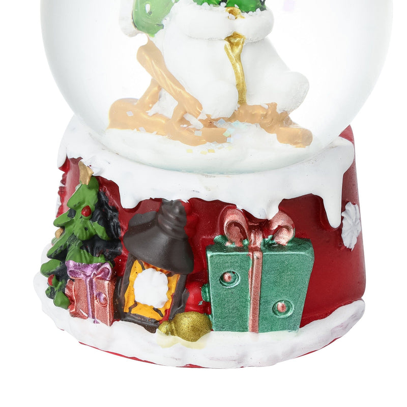 Snow Globe Snowman Small Red