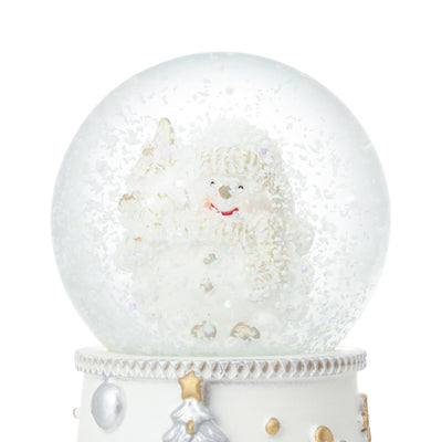 Snow Globe Snowman Small White