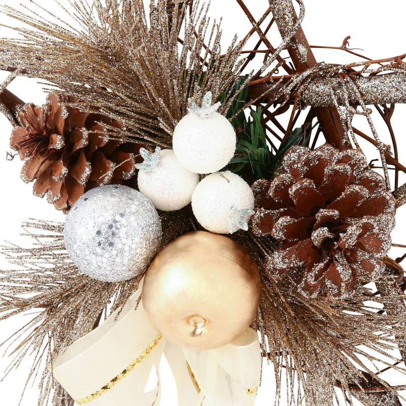 Wreath Star Medium White