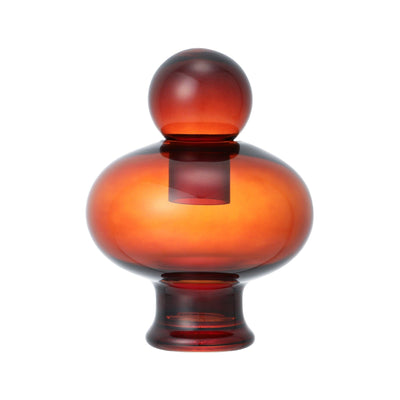 帶蓋香水款花瓶 小號 啡色