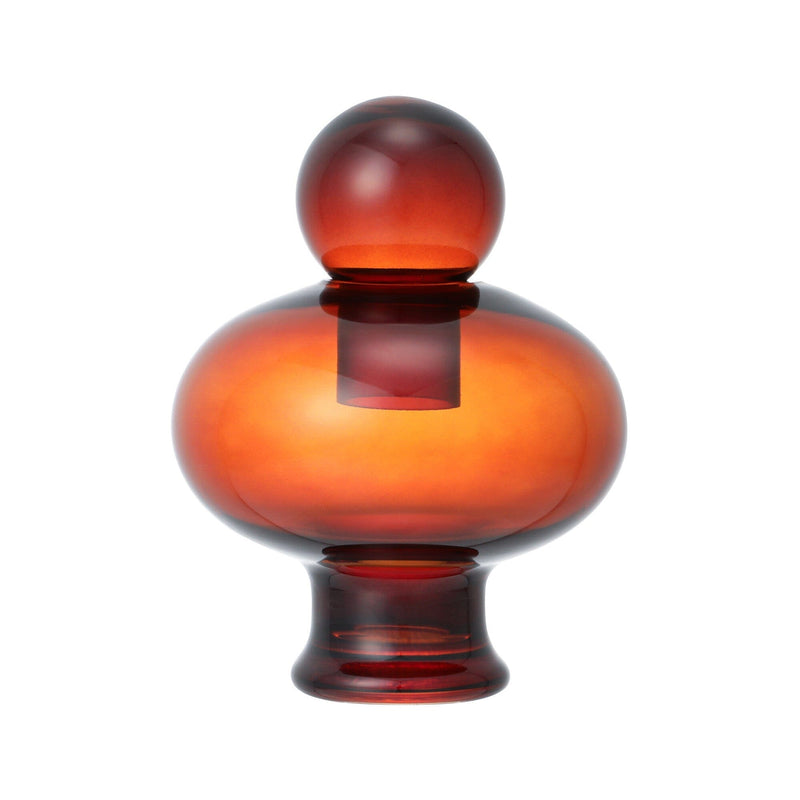 帶蓋香水款花瓶 小號 啡色