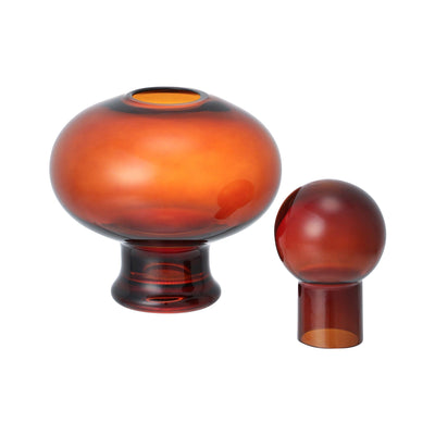 帶蓋香水款花瓶 小號 啡色