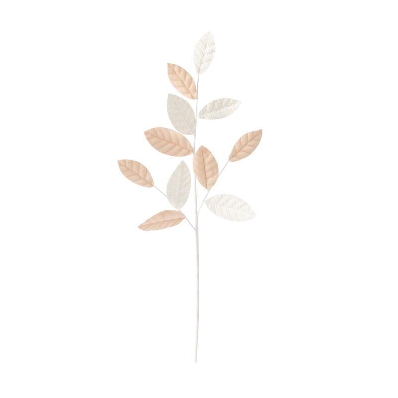 Art Plant Tweed Leaf White