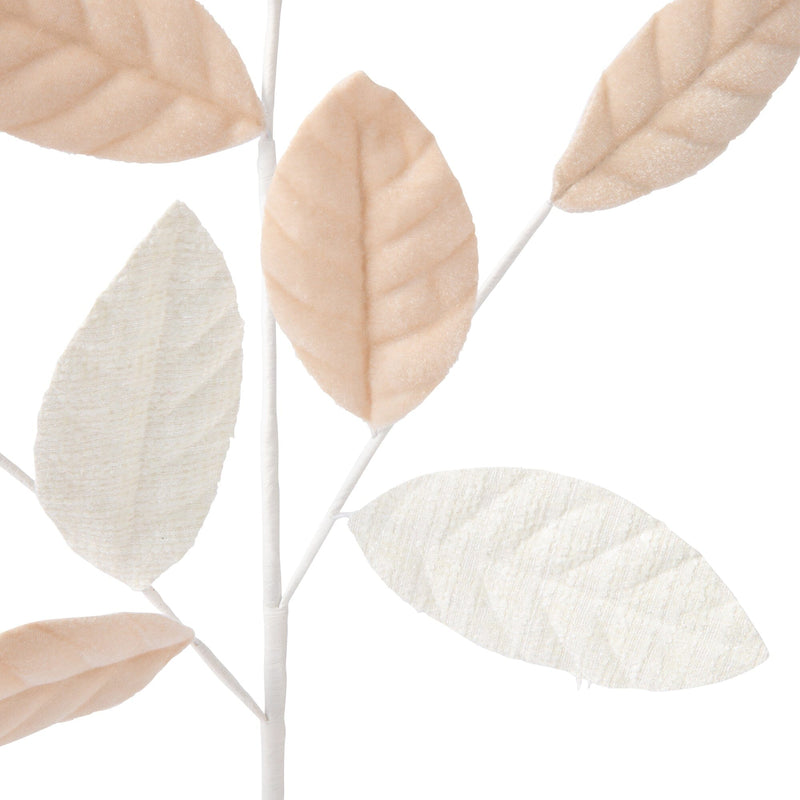 Art Plant Tweed Leaf White