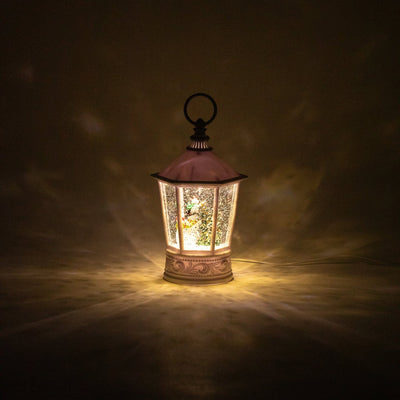 Snow Globe Square Lantern Snowman Large