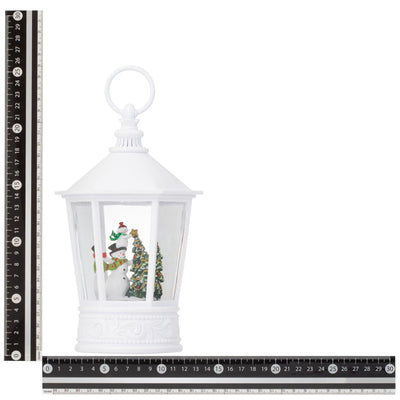 Snow Globe Square Lantern Snowman Large