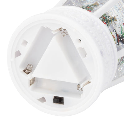Snow Globe Square Lantern Snowman Large