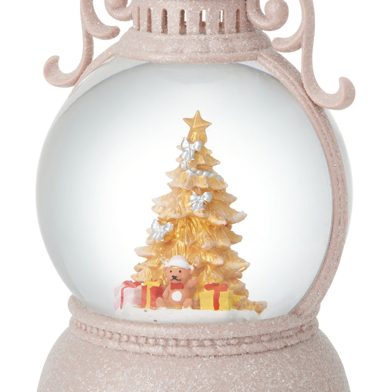 Snow Globe Round Lantern Tree Bear Large