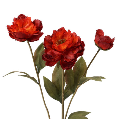 Art Flower Peony Small Red