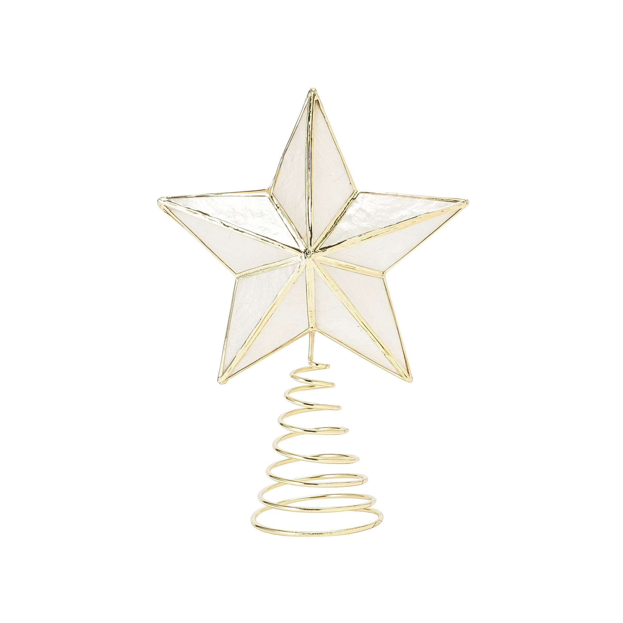 Tree Top Capiz Star Small Clear