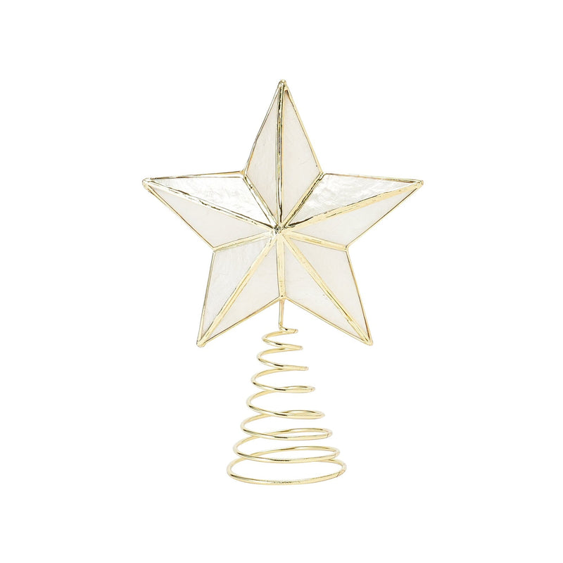 Tree Top Capiz Star Small Clear