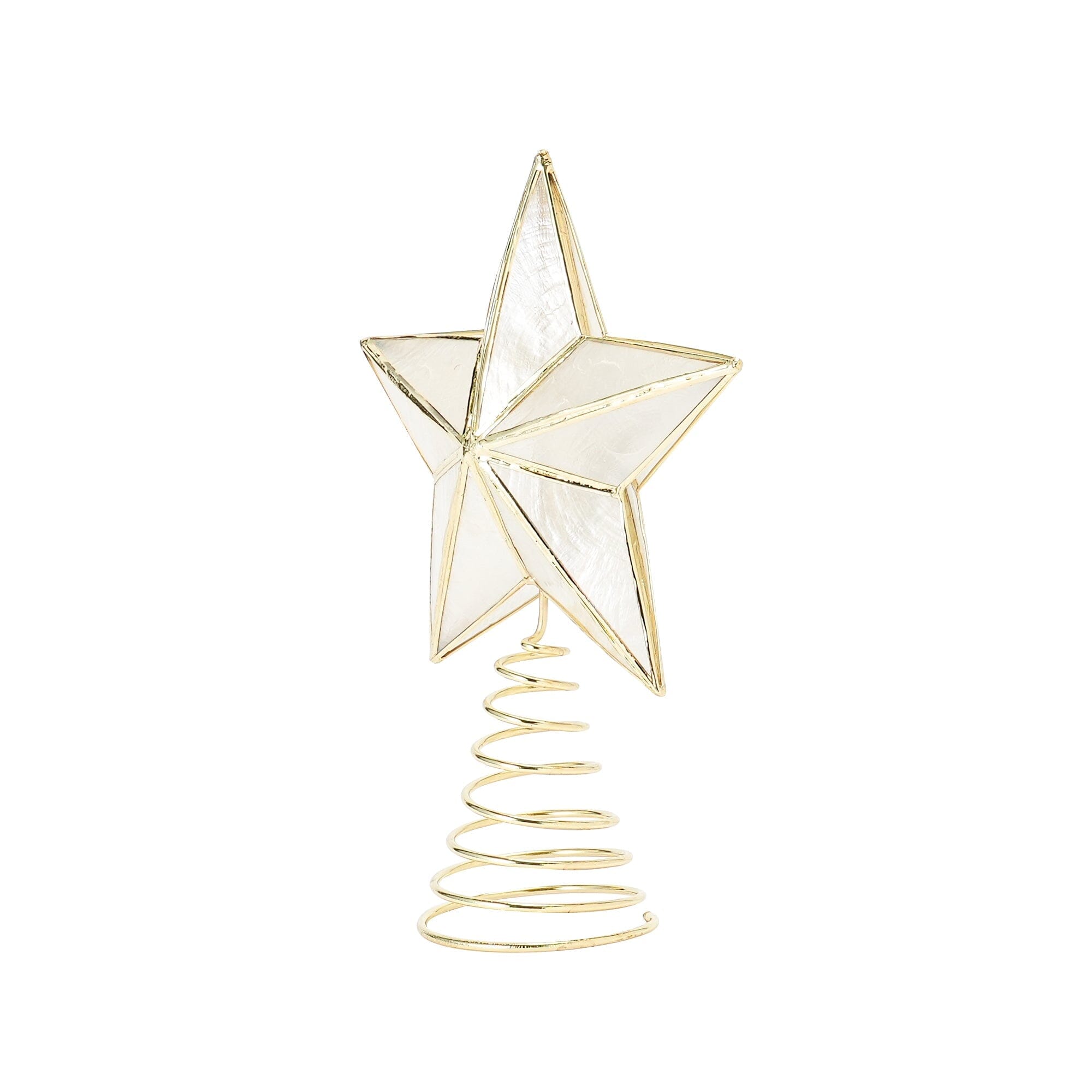 Tree Top Capiz Star Small Clear