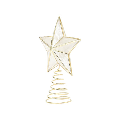 Tree Top Capiz Star Small Clear