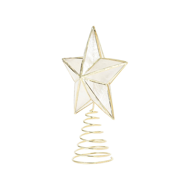 Tree Top Capiz Star Small Clear