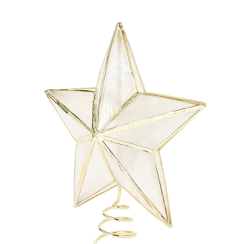 Tree Top Capiz Star Small Clear