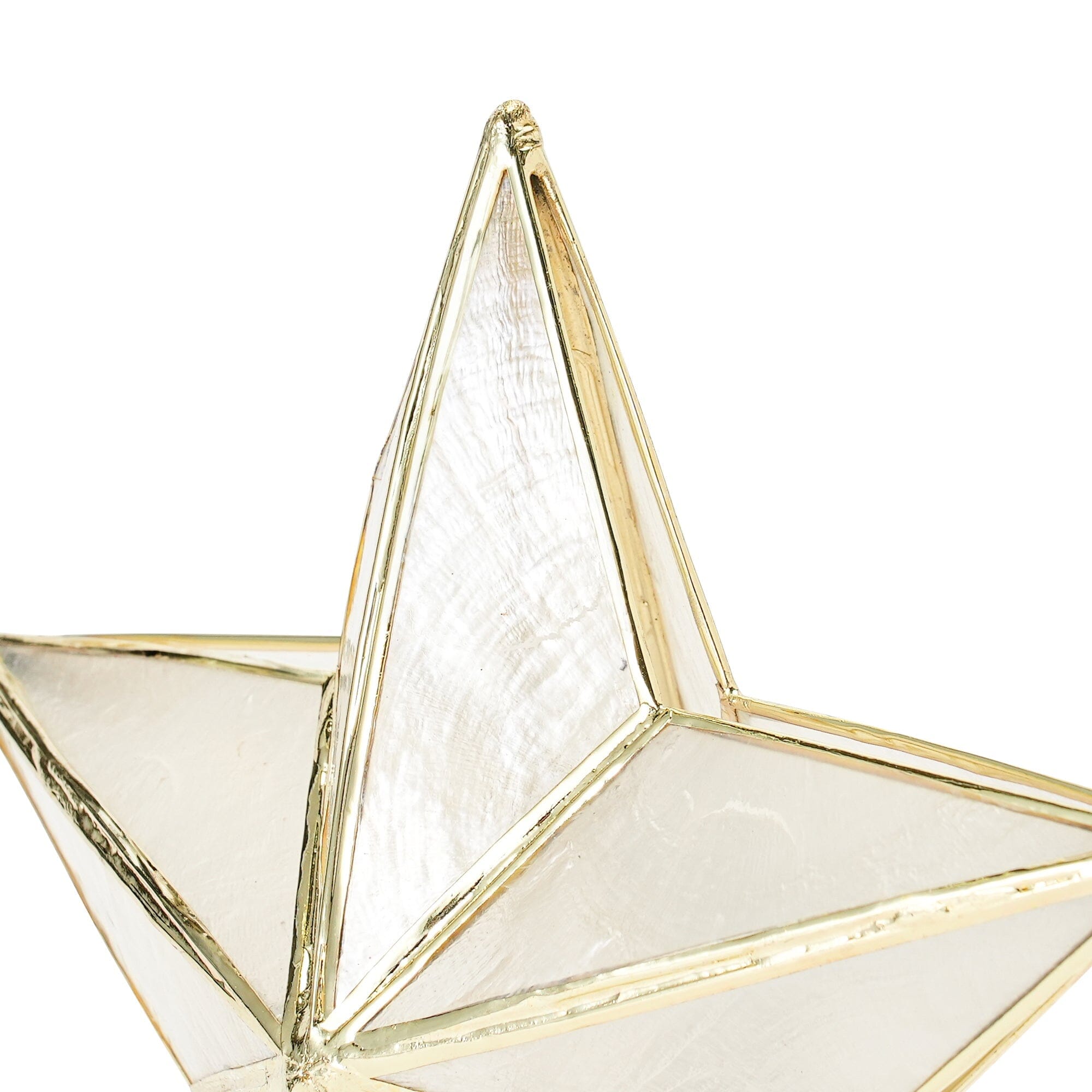 Tree Top Capiz Star Small Clear