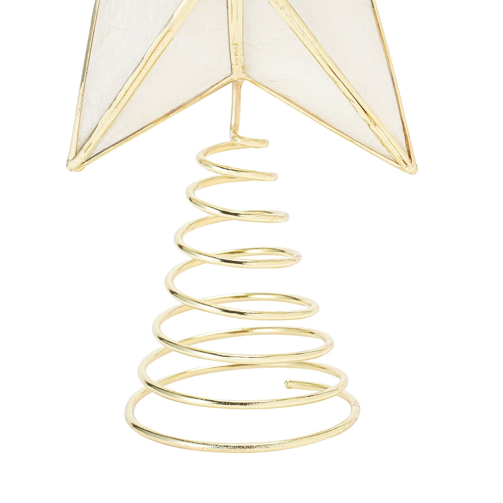 Tree Top Capiz Star Small Clear