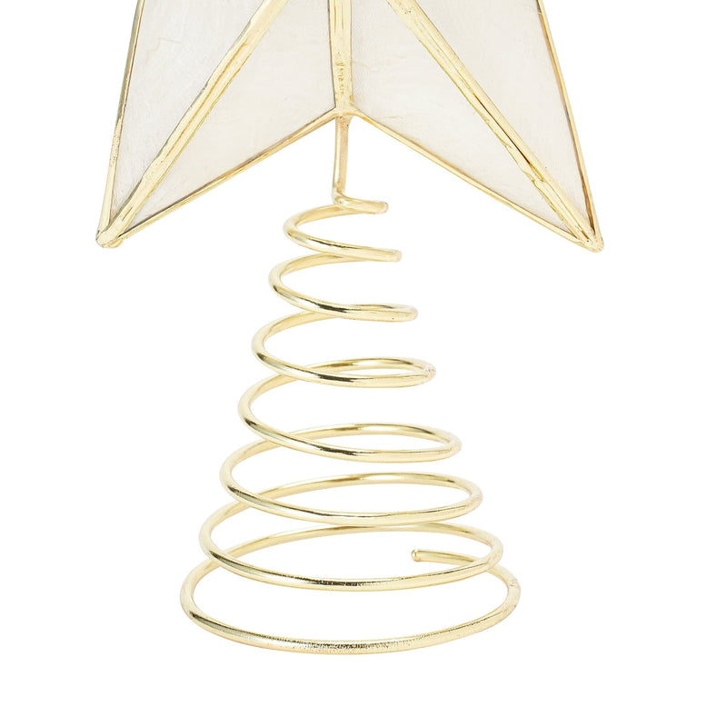 Tree Top Capiz Star Small Clear