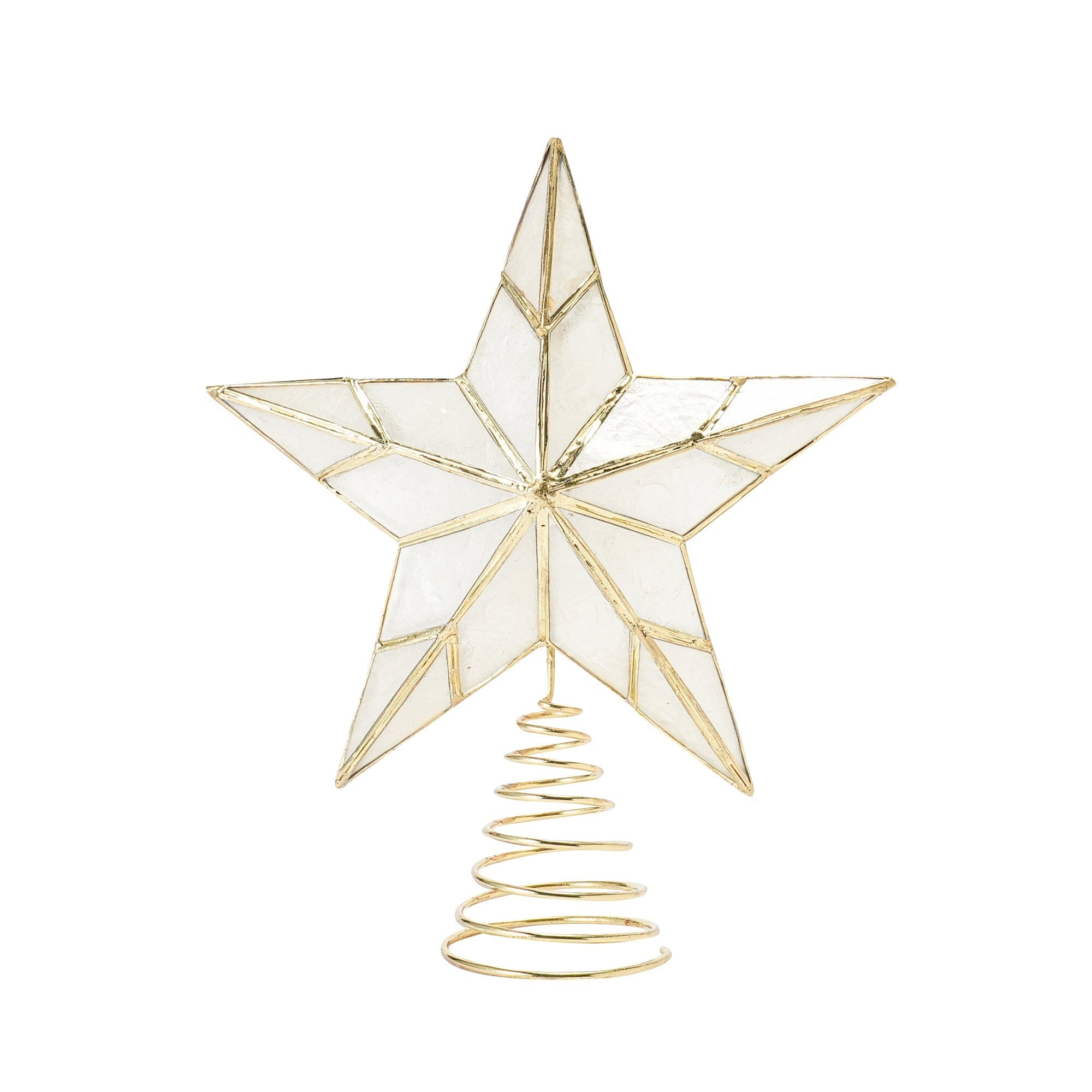 Tree Top Capiz Star Medium Clear