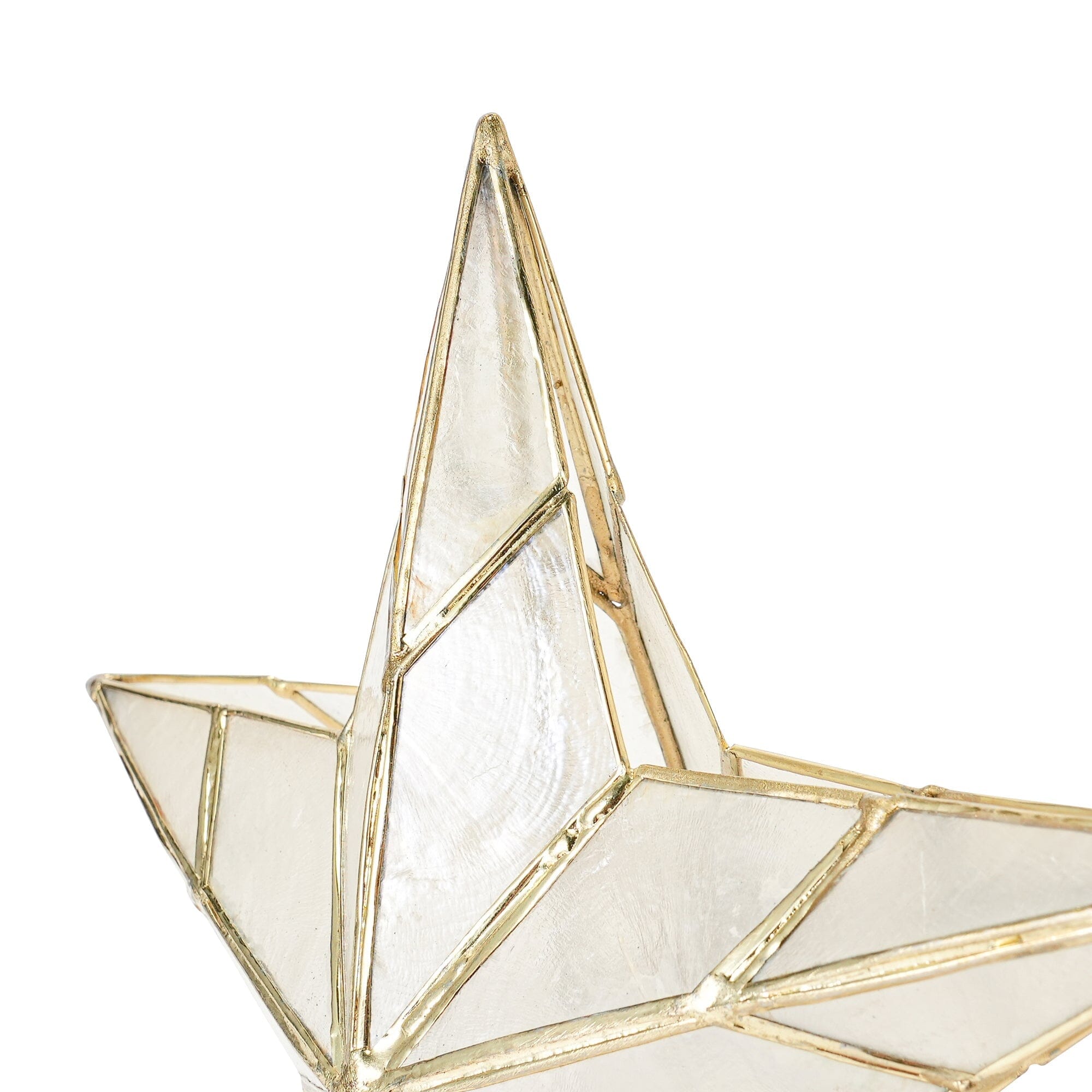 Tree Top Capiz Star Medium Clear